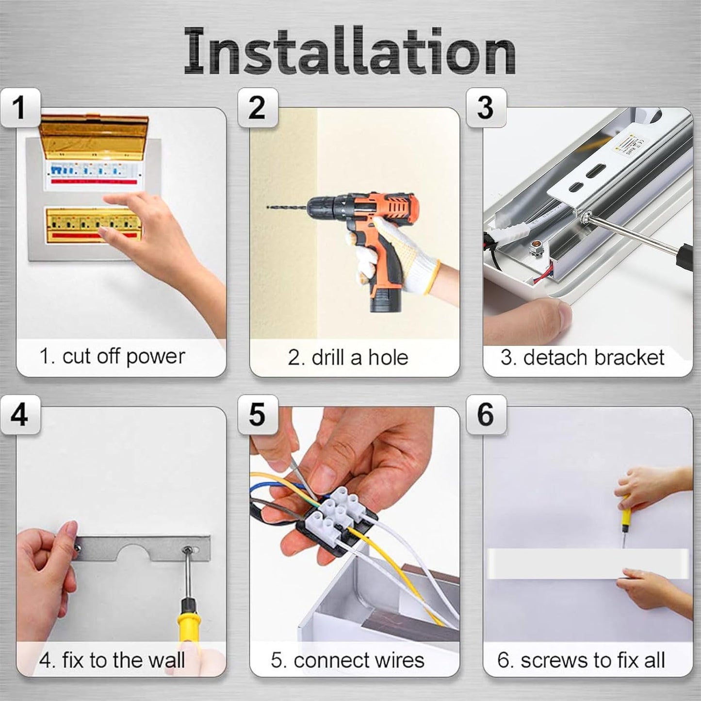 Apliques de Pared LED Interior 60CM 6000K Kambo