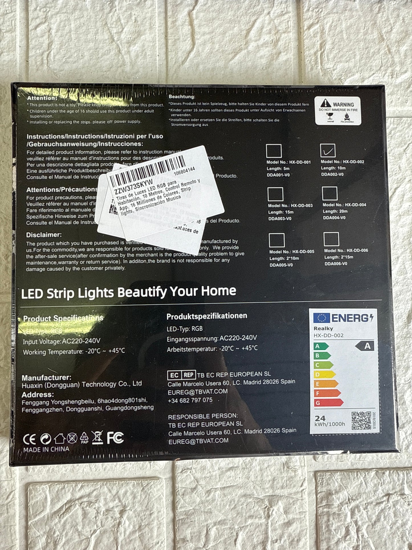 Tira de Luz Led RGB 10m Realky