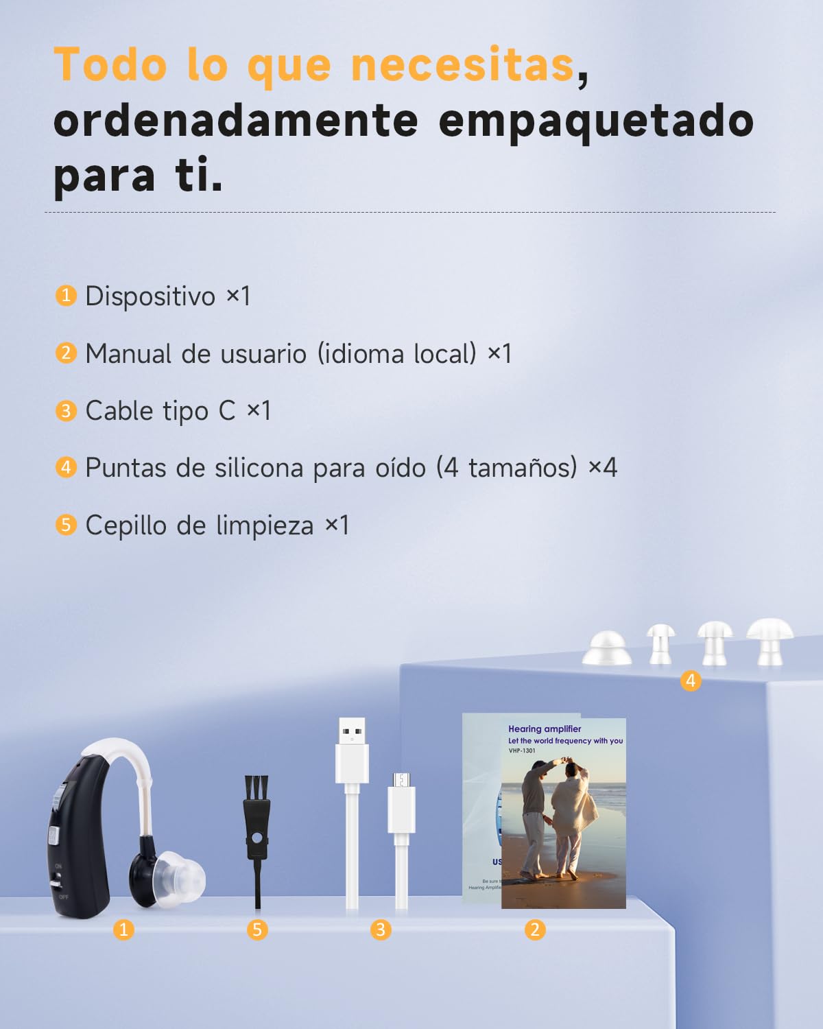 Amplificador de Audífonos Negro VHP-1301 BRITZGO