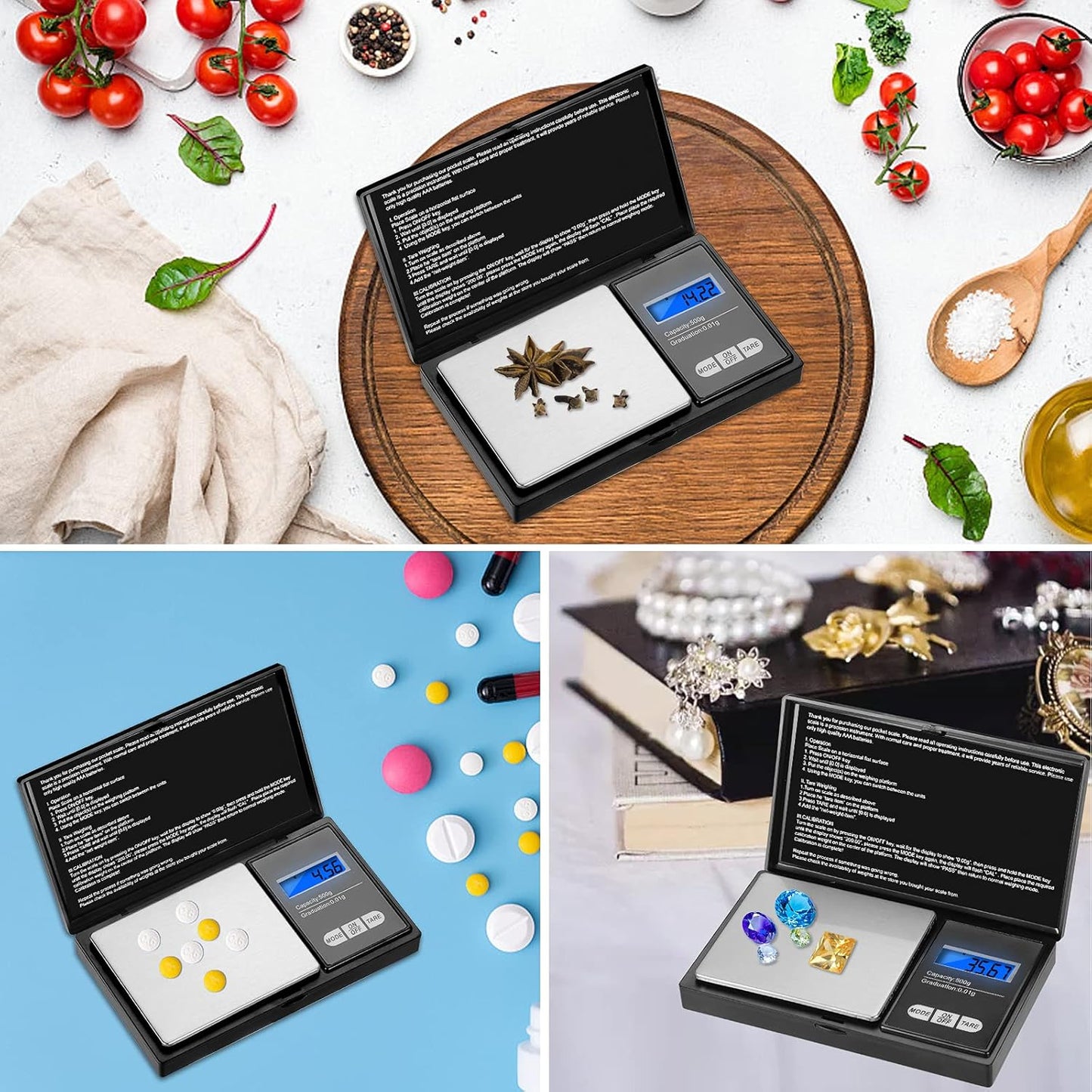 Balanza Precision 500 g/0,01 g Aurora & Tithonus