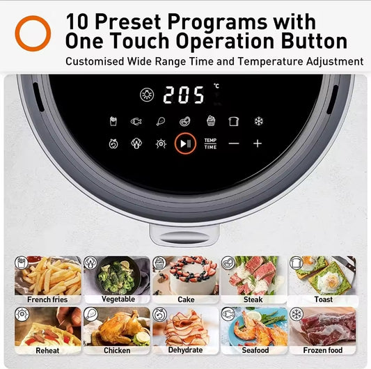 Freidora De Aire 10 en 1 De 5,5 Litros JOYOUNG