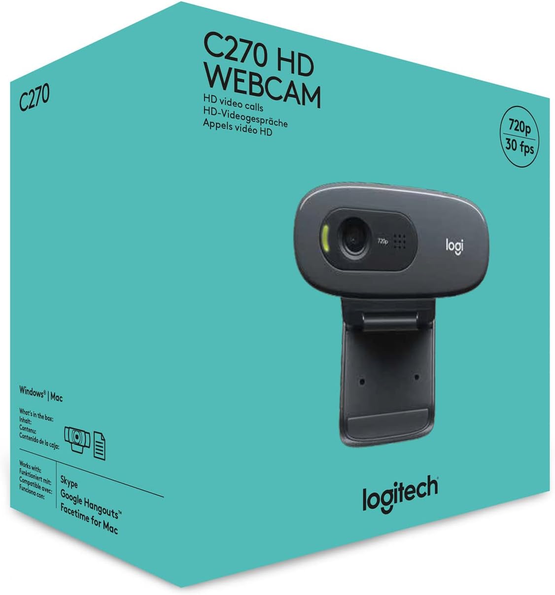 Cámara Web C270 HD Logitech