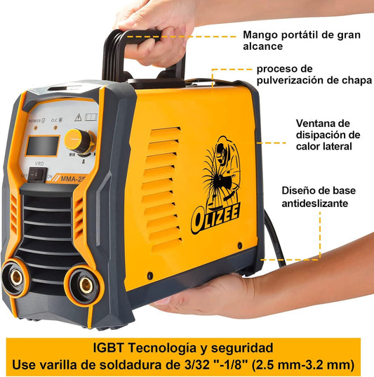 Soldador Inverter MMA 220 V – Máquina de Soldar IGBT Portátil OLIZEE