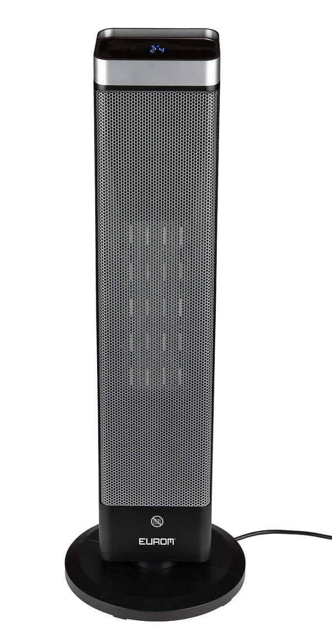 Calefactor Cerámico Torre Eurom Sub-Heat 2000W – Calor Potente con Control Remoto