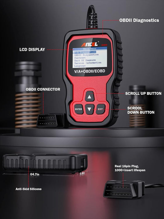 ANCEL VD500 Pro – Escáner OBD2 Profesional | Diagnóstico, Reset Servicio y TPMS