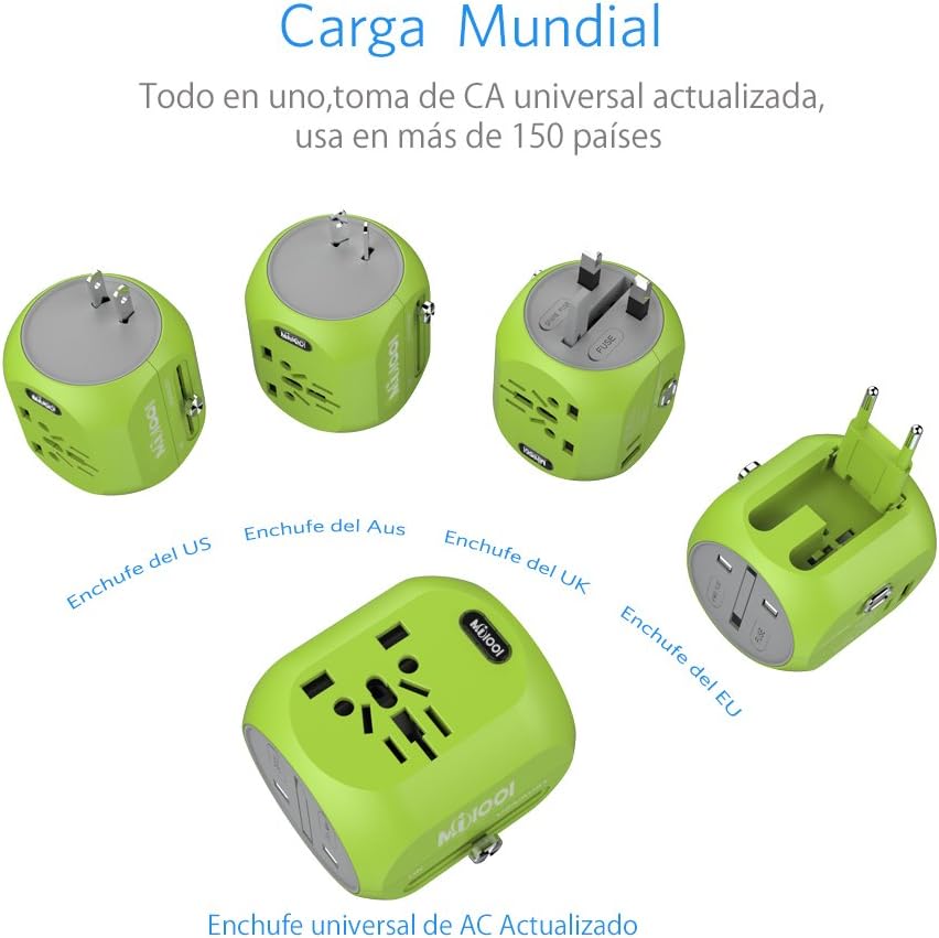 Adaptador de enchufe de viaje universal Milool