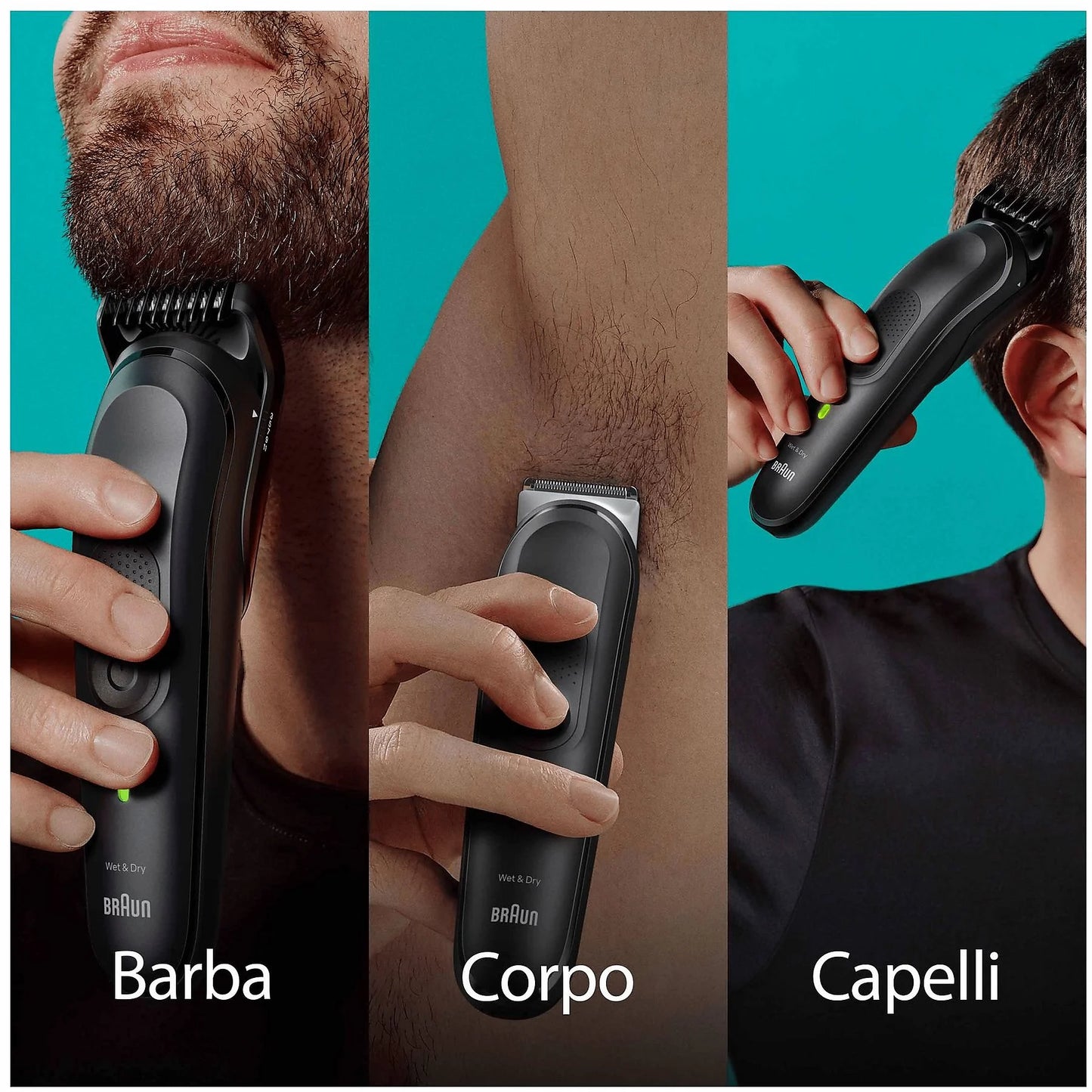 Braun Series 7 MGK7460 - Recortadora Multifunción 12 en 1 para Barba, Cuerpo y Pelo