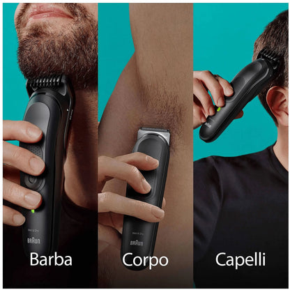 Braun Series 7 MGK7460 - Recortadora Multifunción 12 en 1 para Barba, Cuerpo y Pelo