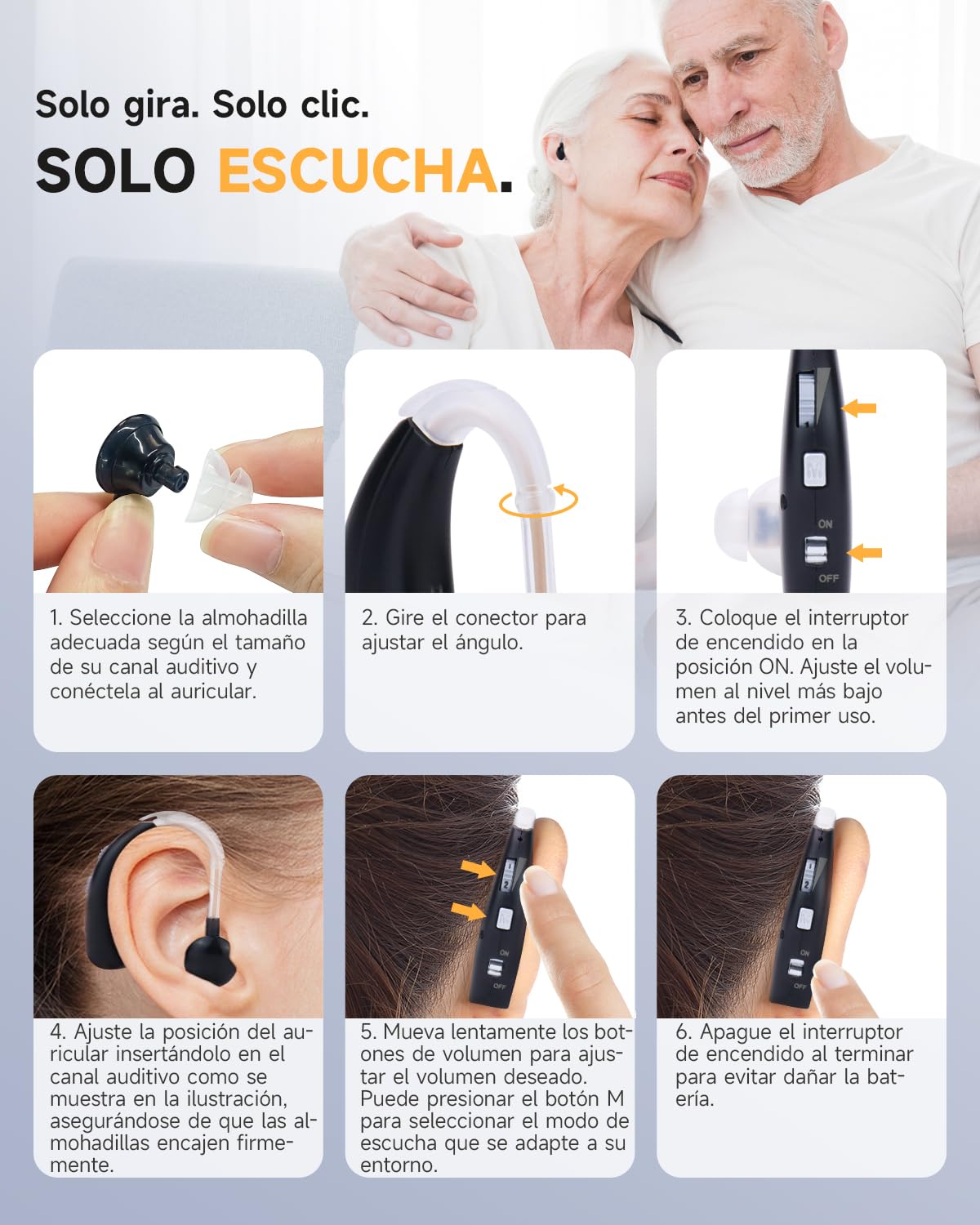 Amplificador de Audífonos Negro VHP-1301 BRITZGO