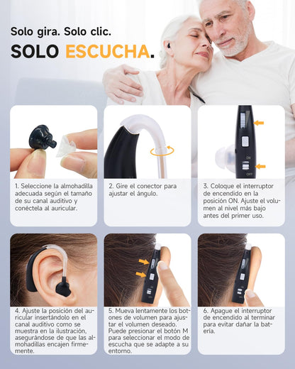 Amplificador de Audífonos Negro VHP-1301 BRITZGO