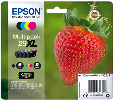 Cartucho De Tinta C13T29964022 Fresa 29XL CMYK Epson