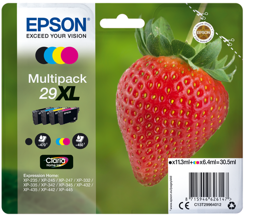 Cartucho De Tinta C13T29964022 Fresa 29XL CMYK Epson