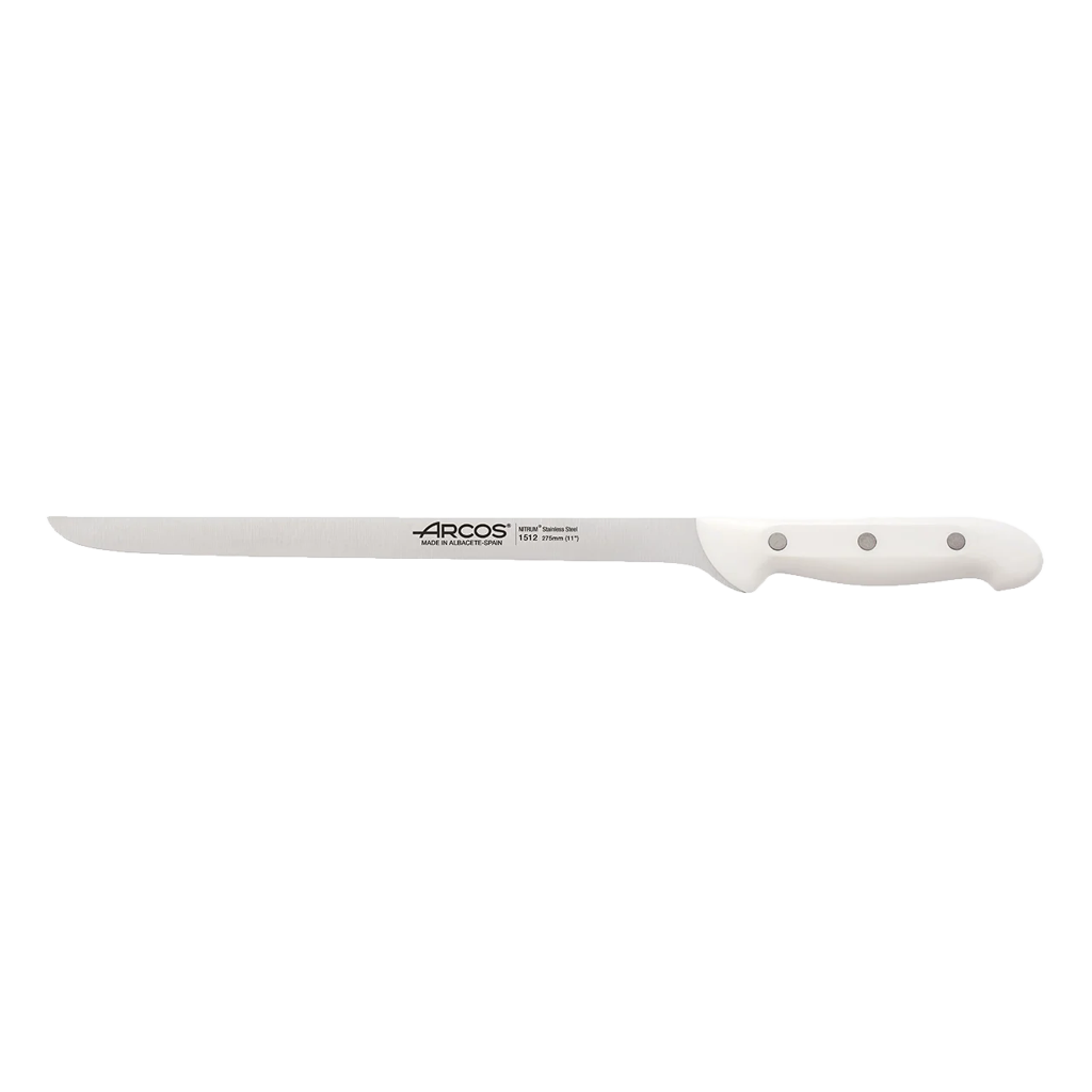 Cuchillo Jamonero Arcos Artika 275 mm – Acero Inoxidable NITRUM Flexible para Corte de Jamón