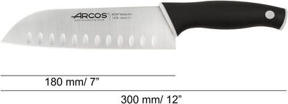 Cuchillo Santoku con Alveolos Hoja de 180 mm Arcos