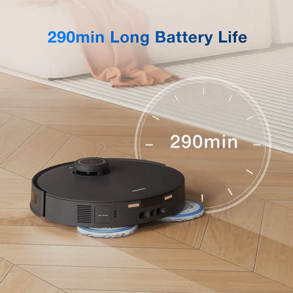 Ecovacs Deebot T30S Pro Gen2 – Robot Aspirador y Fregasuelos 13.500 Pa, Negro Gris Oscuro