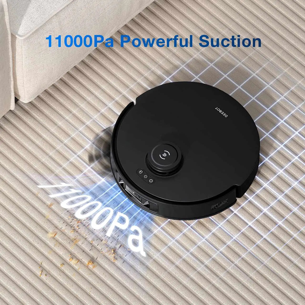 Ecovacs Deebot T30S Pro Gen2 – Robot Aspirador y Fregasuelos 13.500 Pa, Negro Gris Oscuro