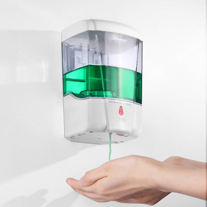 Dispensador Automático de jabón Montado en la Pared (700 ML) Sin Manos Sin Contacto para la Cocina Baño Comercial Público