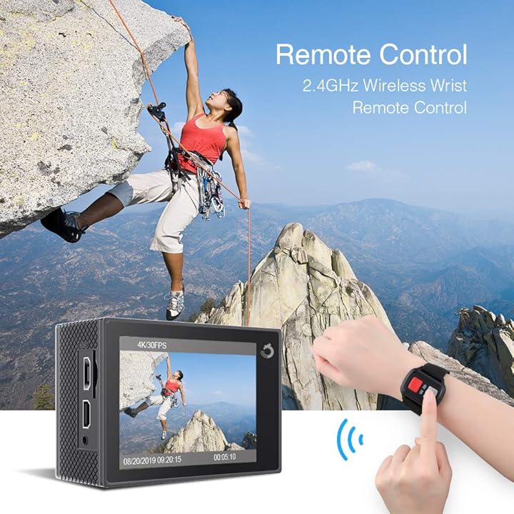 Cámara Deportiva WiFi 4K 20MP Vision 4 Lite Dragon Touch