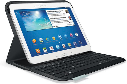 Funda Con Teclado Para Samsung Galaxy Tab 3 10.1" AZERTY Francés Logitech