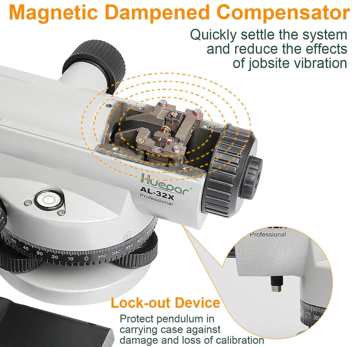 Herramienta De Medición De Nivel Óptico Automático AL32X Huepar