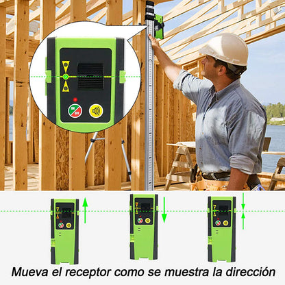 Detector láser para nivel láser de línea LR6RG Huepar