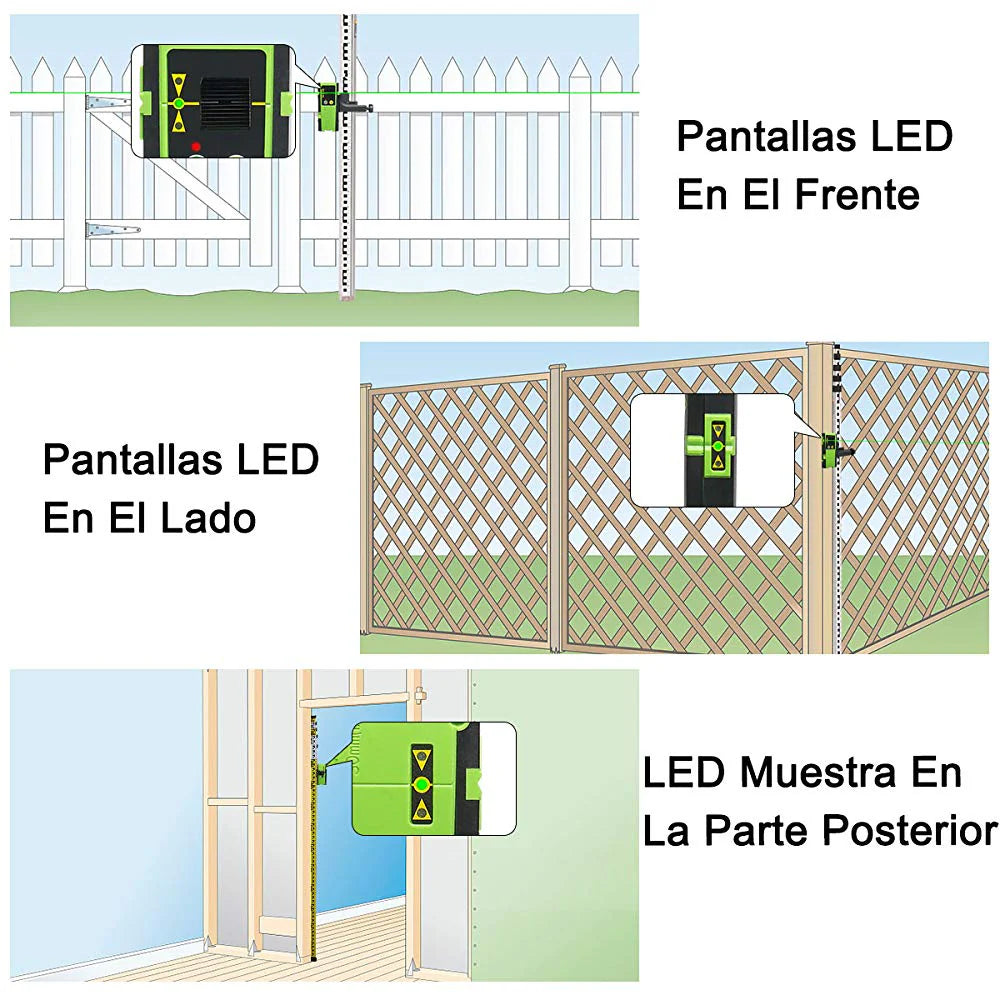 Detector láser para nivel láser de línea LR6RG Huepar