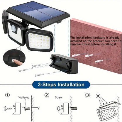 Luces LED Exteriores con Energía Solar y Sensor de Movimiento Moons Been