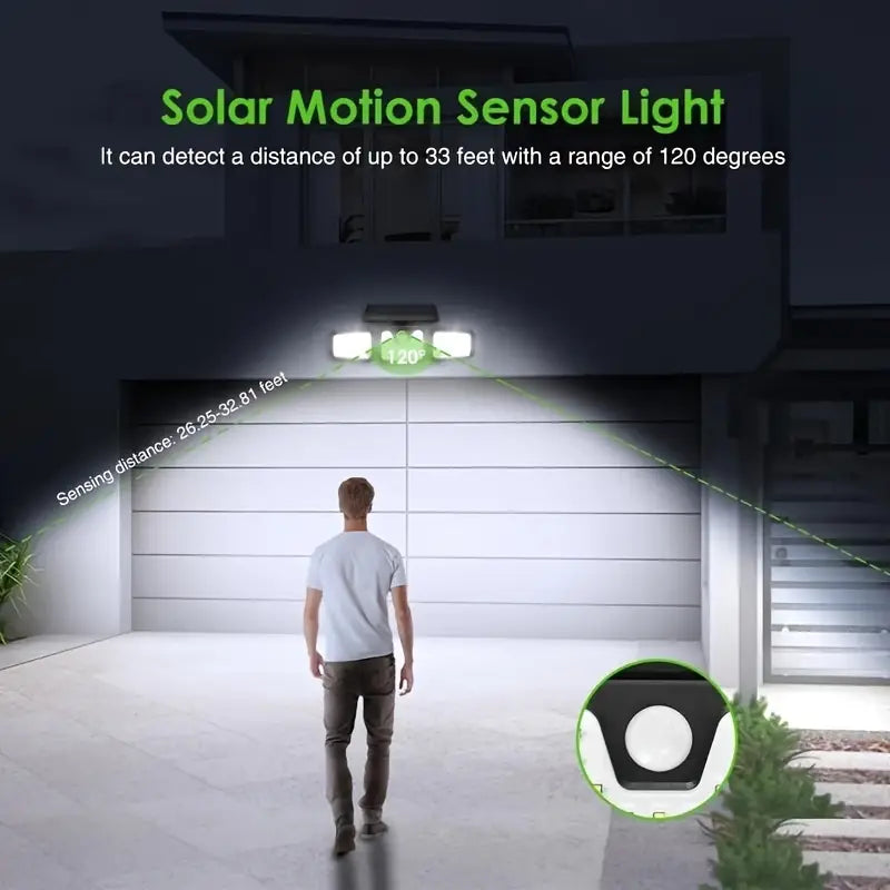 Luces LED Exteriores con Energía Solar y Sensor de Movimiento Moons Been