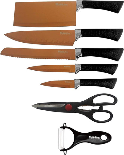 Juego De Cuchillos Profesional Copper Knifes 7 Piezas MAXELLPOWER