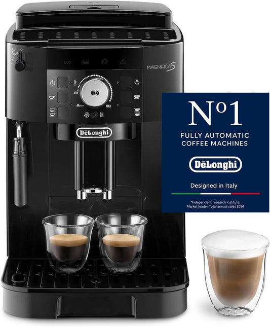 DeLonghi Magnifica S ECAM 22.113.B – Cafetera Superautomática Espresso 15 bares (Negro)
