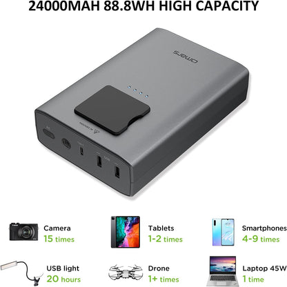 Cargador de portátil 24000 Mah/88wh Omars