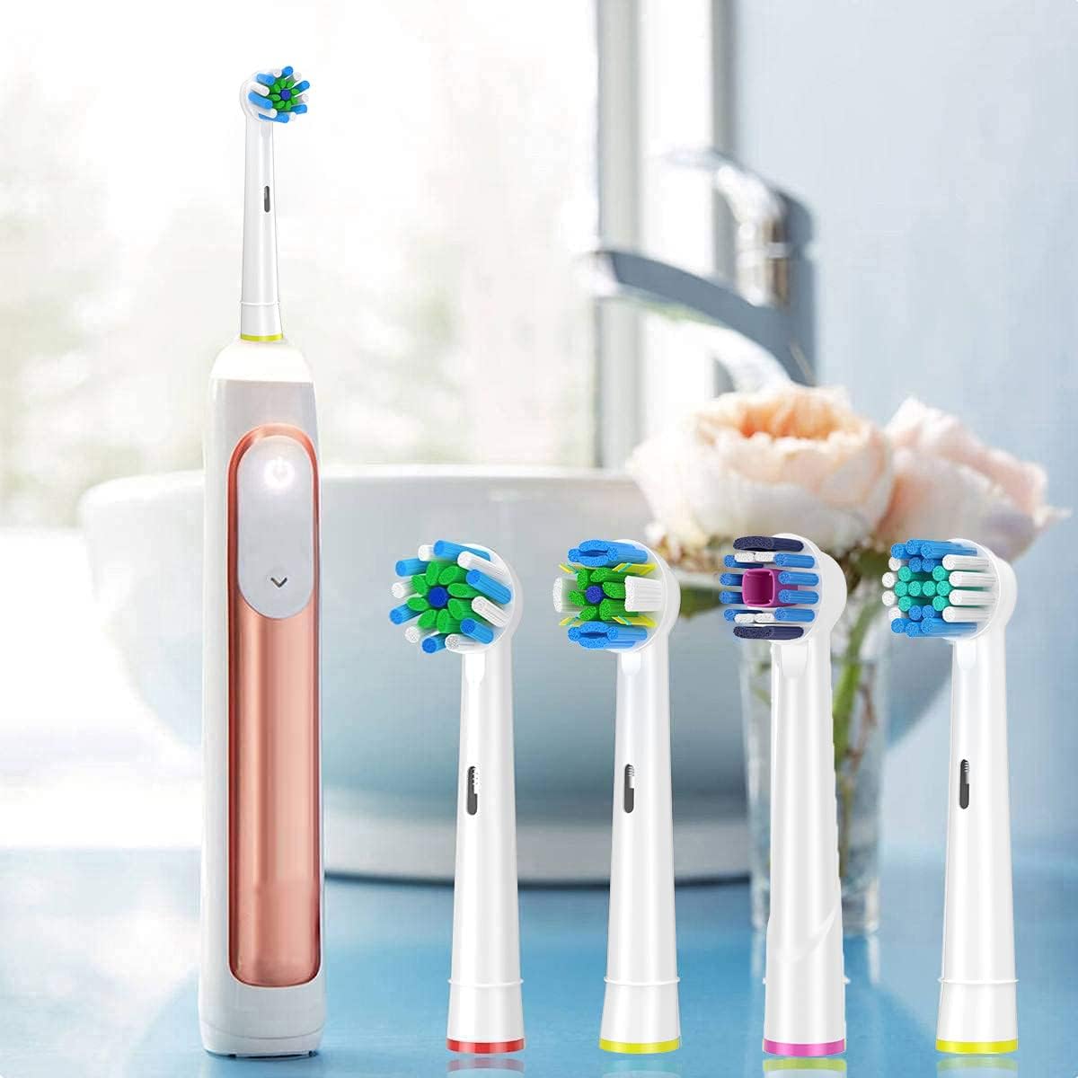 Recambios 16 Cabezales Cepillos Compatible con Braun Oral B Cepillo Eléctrico QLEBAO