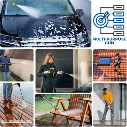 STARLYF Limpiadora a Presión Portátil – Pistola de Agua de Alta Potencia con Accesorios