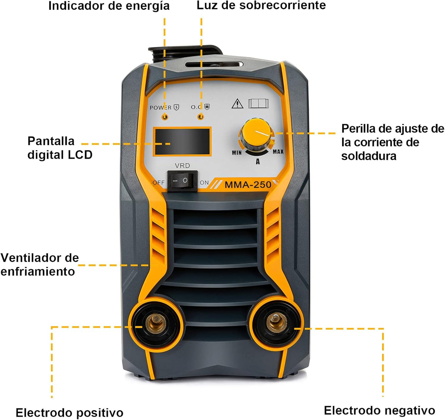 Soldador Inverter MMA 220 V – Máquina de Soldar IGBT Portátil OLIZEE