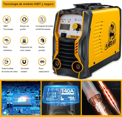 Soldador Inverter MMA 220 V – Máquina de Soldar IGBT Portátil OLIZEE