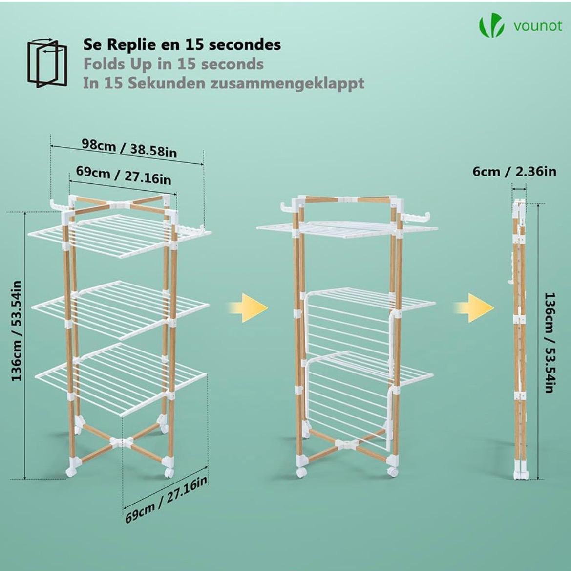 Tendedero Vounot 3 niveles
