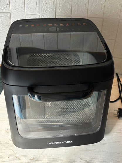 Horno Freidora de Aire GOURMETmaxx 12.5L | 9 en 1 con Visión Panorámica XXL