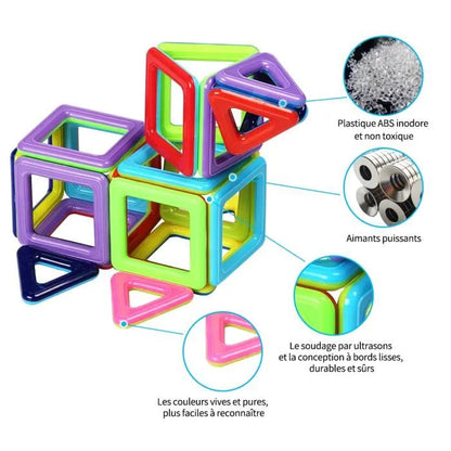 Bloque de Construcción Magnético 146 Piezas para Niños Mayores de 3 Años