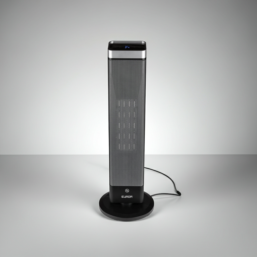 Calefactor Cerámico Torre Eurom Sub-Heat 2000W – Calor Potente con Control Remoto