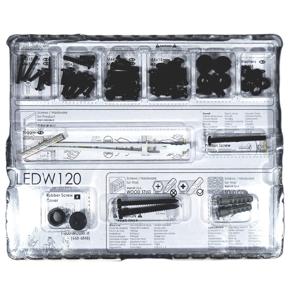 Soporte de TV LEDW120 Para Televisores De Pantalla Plana De 42 a 75 pulgadas Omnimount