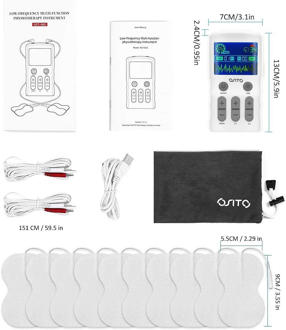 Estimulador Muscular EMS y Masajeador De Pulso 25 Modos