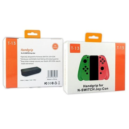 Mandos para Nintendo Switch/Lite/OLED Handgrip For N-SL Joy-Con T-13 Verde y Rojo Nintendo Switch