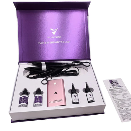 Juego de extensiones de cabello y peluquería V Light