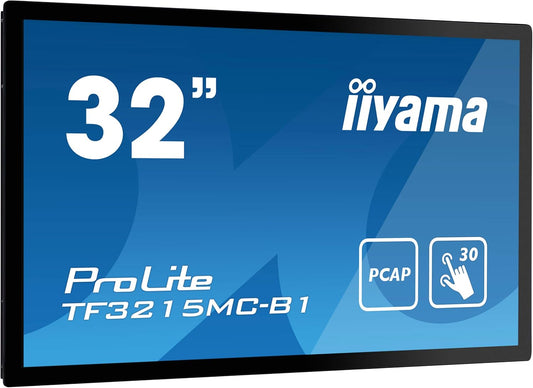 Monitor Táctil iiyama ProLite TF3215MC-B1 32” Full HD – Pantalla Multitáctil Profesional Open Frame