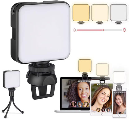 Luz LED W64, luz de vídeo bicolor, tiktok cámara en vivo, cámara vlog portátil, iluminación ultrabrillante para fotos y vídeos